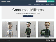 Tablet Screenshot of concursosmilitares.com.br